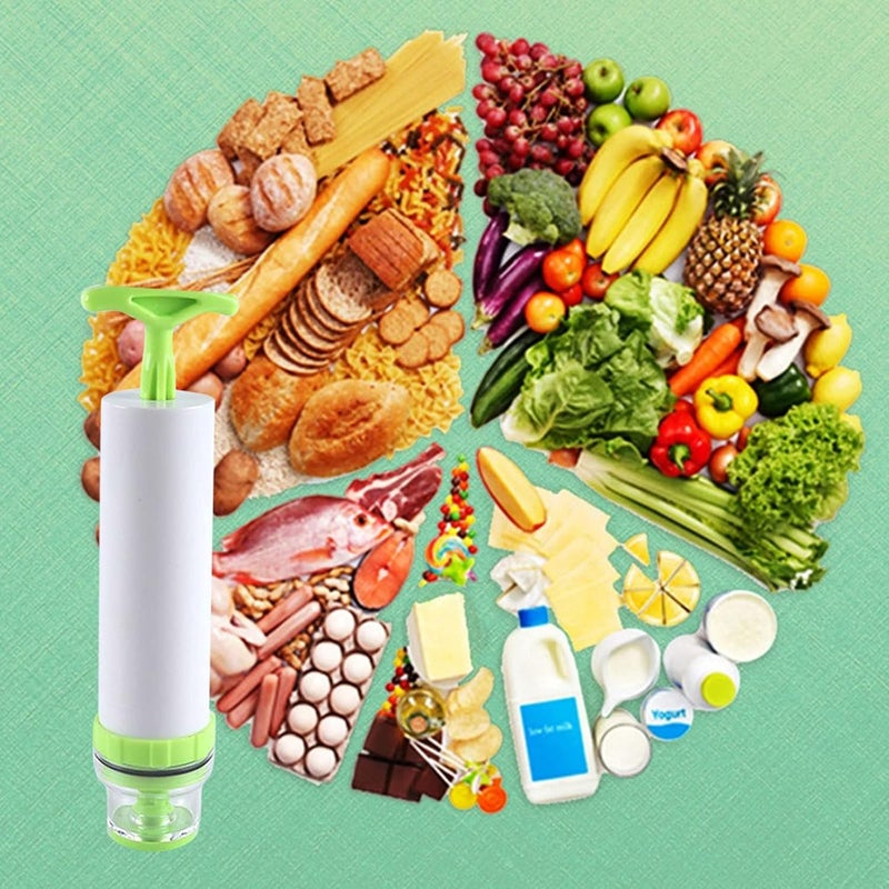 woobles Sous Vide Bags, 3Pcs Reusable Vacuum Food Sealer Bags 4 Sizes Vacuum Zipper Food Storage Preservation Kit for Food Storage and Sous Vide Cooking (Vacuum Hand Pump) - Image 5